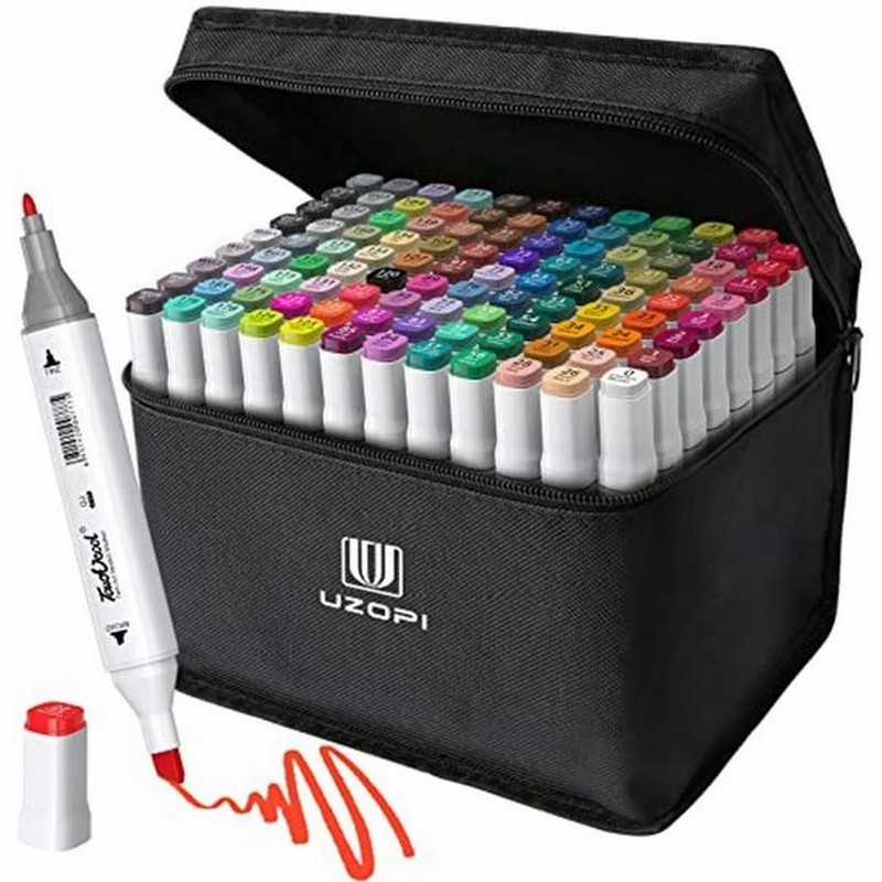 マーカーペン イラストマーカー U Uzopi 107色 アルコールマーカーペン 油性 コミック用 細字太字両用 カラーペン 鮮やか 速乾 通販 Lineポイント最大0 5 Get Lineショッピング