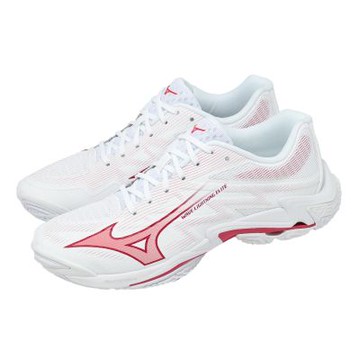 Mizuno 美津濃 排球鞋 Wave Lightning Elite 女鞋 男鞋 白 紅 運動鞋 V1GC2600-73