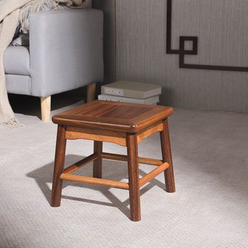 免運 附發票 超低價 工廠直銷 正宗黃金檀純實木泛金絲榫卯結構新中式矮凳子孫凳換鞋 快速發貨