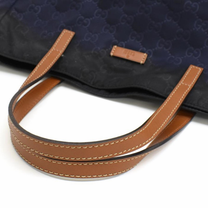 GUCCI グッチ　トートバッグ　ハンドバッグ　GGナイロン　ネイビー　GG柄 楽天市場】【バッグ】GUCCI グッチ ナイロングッチシマ GG