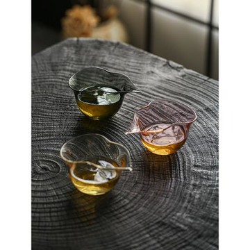 玻璃公道杯茶海高透耐熱分茶器日式家用功夫茶具單個不燙手小茶海