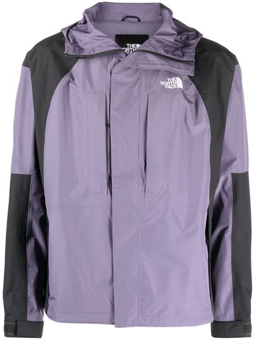 The North Face - colour-block panel hooded jacket - men - Polyester/Polyester/Nylon - XL - Purple
