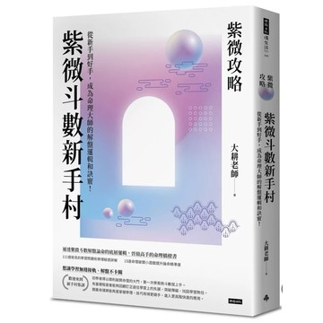 【957B】全新書，《紫微攻略‧紫微斗數新手村：從新手到高手，成為命理大師的解盤邏輯和訣竅！》，大耕老師，時報