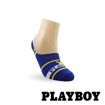 【襪款任選3雙$299 、6雙$511】PLAYBOY 細針隱形男襪-藍色(BX1117)