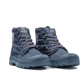 PALLADIUM PAMPA HI DARE RHONA 隆河聯名 海軍藍 男款 羽絨鞋面 高筒靴 防潑水 79204400