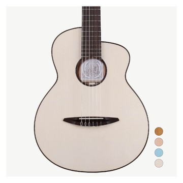 aNueNue N520WW 33吋 冬雪白 Winter White 英格曼雲杉木面板 桃花心木背側 面單板 Niño520系列 吉他麗麗 旅行古典吉他