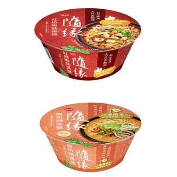 (低消$150出貨）隨緣 紅燒嫩菇湯麵 /麻奶鍋湯麵