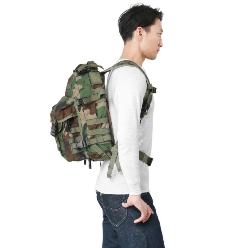 実物 新品 米軍 MOLLE II 3DAY アサルトパック WOODLAND デッド