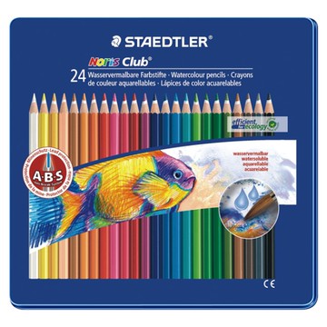 STAEDTLER 施德樓 MS14410M24 水性色鉛筆 24色 鐵盒
