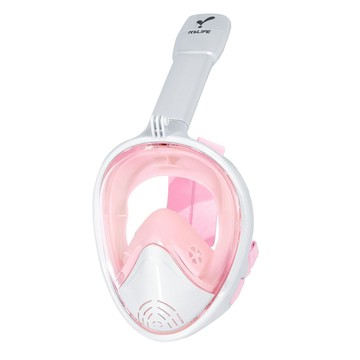 It's Life 第三代全罩式浮潛面罩  S/M  蜜桃粉