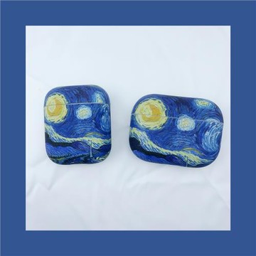 ins個性創意油畫airpods pro2耳機殼適用蘋果藍牙3代硅膠保護套潮4代