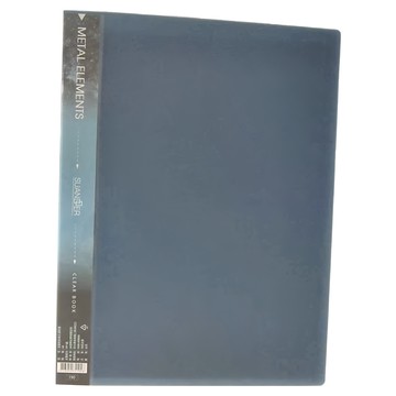 SUAN DER 金屬色系資料簿 Set 40 A4  藍色  1個