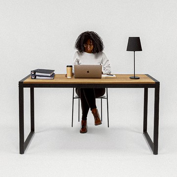 簡約木質工作桌 茶几 5色 兩種高度 磨砂桌腳 插座孔 電線收納孔