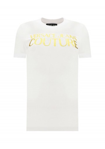 Versace Jeans Couture - Thick Foil T-shirt - Womens - White