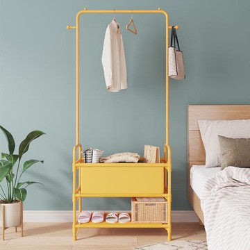 掛衣架落地臥室衣帽架宿舍小型簡易晾衣架室內臨時衣服收納置物架