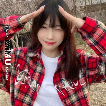 【MIMU】🥝有貨🥝美式復古格子長袖襯衫女春秋寬鬆設計感法式別緻防曬開衫襯衣外套 外套 女生襯衫
