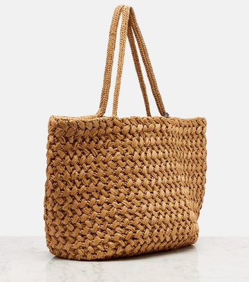 The Row Estelle Two Large raffia-effect tote bag