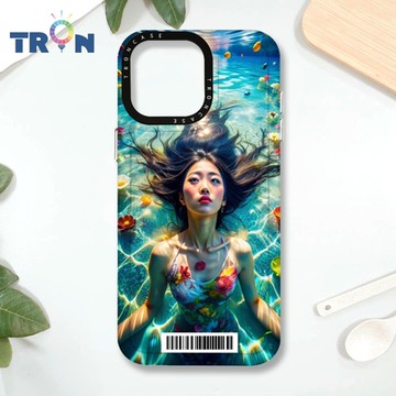 TRON IPHONE 16 PRO MAX 花海中游泳的少女 防摔 MAGSAFE 磁吸 太空載具殼 透白 手機殼