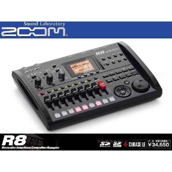 ZOOM マルチトラックレコーダー サンプラーR8 Recorder Interface Controller Sampler　ズーム