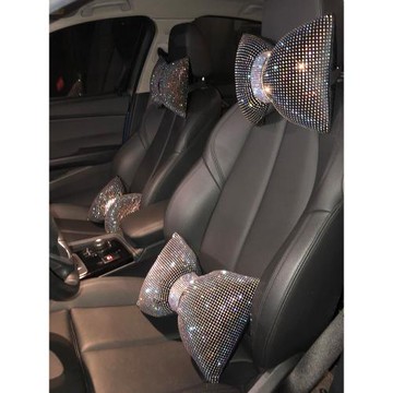 滿天星鑲鉆汽車頭枕護頸枕車用靠枕頸枕車載枕頭座椅車內靠墊女生