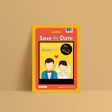 單卡喜帖【 喜帖印刷 】編號2409 明信片喜帖 少量喜帖 喜帖設