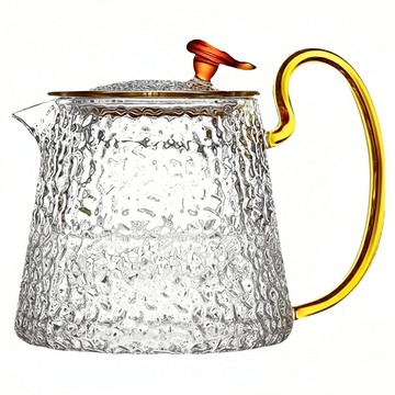Kiyodo 錘紋玻璃泡茶壺  透明色 + 金色  500ml  1個