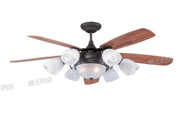 【燈王的店】台灣製領航者吊扇 52吋吊扇+吊扇燈6+2燈 附遙控器(馬達保固十年) KS-013G