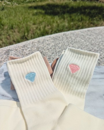小鑽石刺繡襪