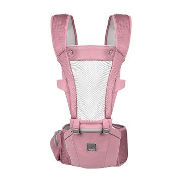 PUKU 藍色企鵝 - Lite Air腰凳揹巾-粉紅色