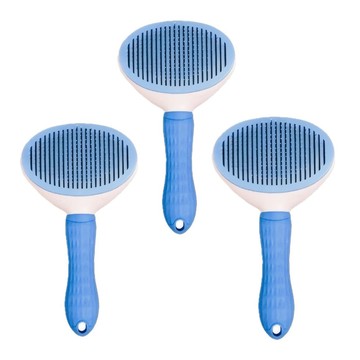 POGGU 狗狗貓咪除毛梳  藍色  3個