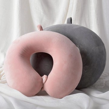 u型枕🎀 純色u型枕學生辦公室午睡枕頭護頸枕記憶棉枕 旅行枕 護頸枕 脖子枕頭 午睡枕 飛機枕