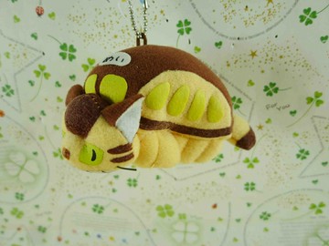 【震撼精品百貨】となりのトトロTotoro 絨毛鎖圈-龍貓公車 震撼日式精品百貨