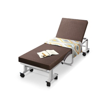 【C'est Chic】哲學之道(乳膠升級版)6段折疊床-幅70巧克力