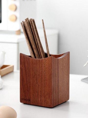 onlycook 木質筷筒家用廚房餐具筷籠 筷子收納置物架筷子簍筷子筒