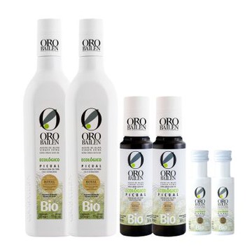 Oro Bailen 皇嘉 有機100%冷壓初榨橄欖油 500mlx2+有機100%冷壓初榨橄欖油 100mlx2+有機100%冷壓初榨橄欖油 25mlx2