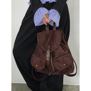 Codibook｜韓國 ondeed 哈佩爾復古口袋麂皮後背包［預購］背包 女裝