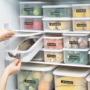 保鮮盒透明塑料盒子長方形密封盒冰箱專用冷藏食品收納盒家用帶蓋