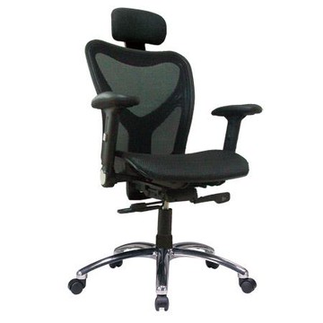 樂活LOHAS 高背枕透氣網椅/LM-5815AX-SA-A/黑(限送台灣本島)