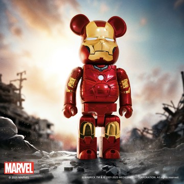 RS皇家雪蘭莪 庫柏力克熊 錫合金典藏雕像 400% 鋼鐵人MK3（28cm）