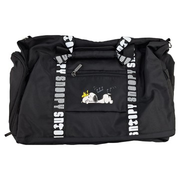 SNOOPY 史努比 旅行袋 查理布朗跳舞 FTB-2021-02  53 x 25 x 34cm  黑色