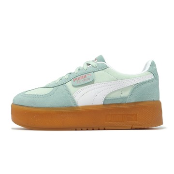 Puma 休閒鞋 Palermo Elevata Wns 女鞋 綠 白 厚底 增高 復古 德訓鞋 39934811