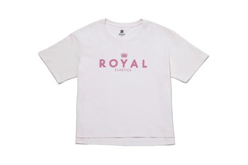 【Royal Elastics】寬版圓領 Logo Tee R31932-100 (米白色)