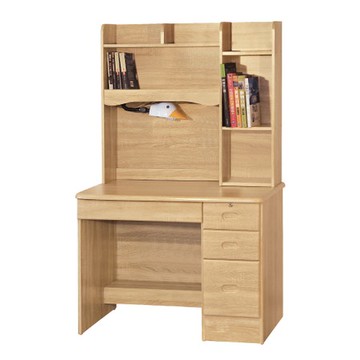 【MUNA 家居】北原橡木3.5尺圓角書桌(全組)(307)