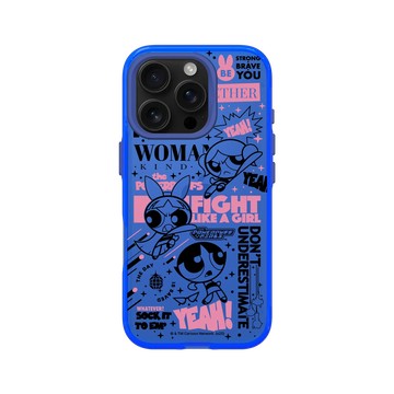 iPhone 16 Pro Clear 激光藍 - The Powerpuff Girls 飛天小女警 - 女孩的力量海報款