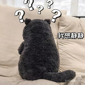 默契滿分💯 可愛貓咪玩偶毛絨玩具仿真藍貓白貓橘貓女生睡覺抱公仔娃娃禮物女 SOGK