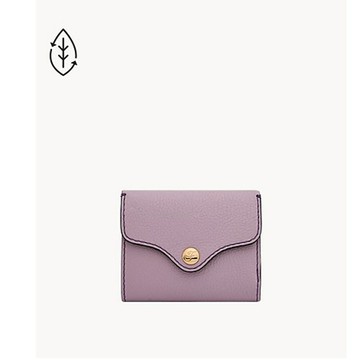送禮首選★FOSSIL Heritage 輕巧型真皮短夾-薰衣草紫 SL8231531【美國時尚品牌】 附防塵袋+提袋【全館滿額折價★FOSSIL全系列包夾送美妝蛋】