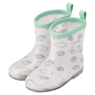 Skater RIBT16 兒童雨鞋含鞋墊  大耳狗 白色  160mm