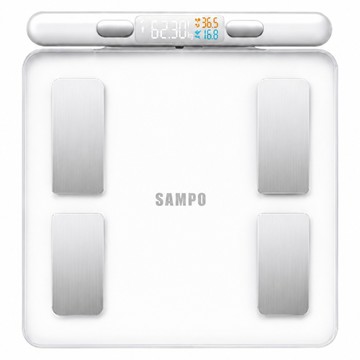 SAMPO 聲寶 八電極智能體脂計 體重計 體脂機  白色  1個  BF-Z2401BL