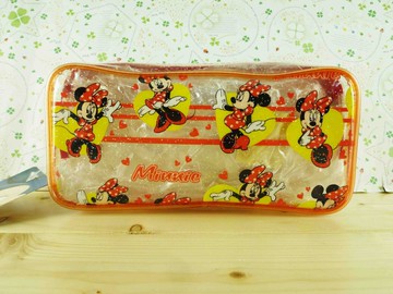 【震撼精品百貨】Micky Mouse 米奇/米妮  透明化妝包-米妮 震撼日式精品百貨