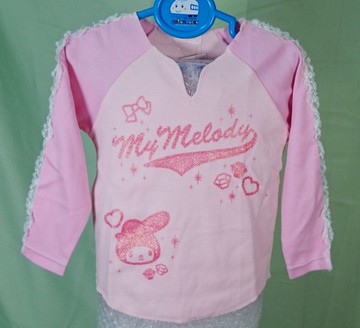 【震撼精品百貨】My Melody 美樂蒂~長袖T_粉亮